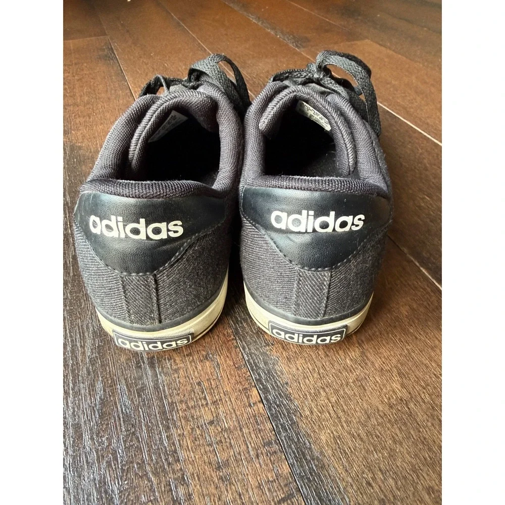 Adidas NEO Daily Denim Black Low Top Sneakers Mens 9.5 F76263 Skate Shoes